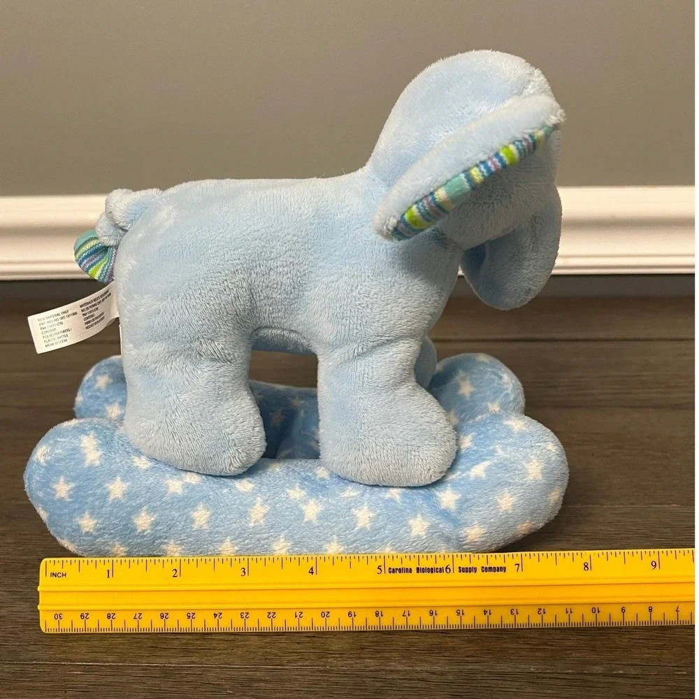 Vintage‎ Babies R Us Blue Elephant Plush Toy Starry Rocker Stuffed Animal